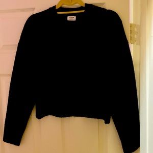 Black fuzzy sweater